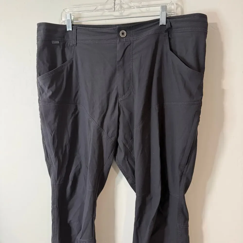 Kuhl Men's Renegade Rock Pants Hike Trail Outdoor Cargo Black‎ 38 x 32